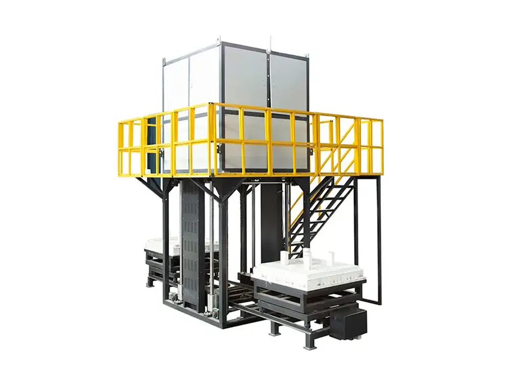 Double-trolley-bottom-lifting-furnace