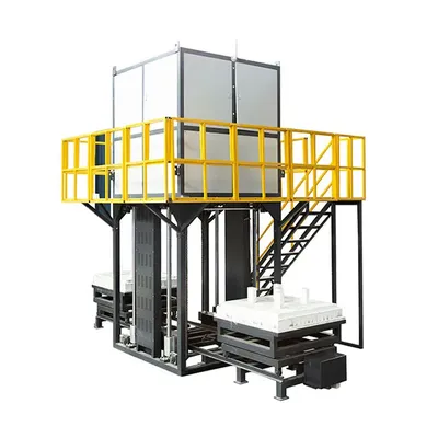 Double-trolley-bottom-lifting-furnace